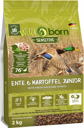 Produktbild von Wildborn Ente & Kartoffel Junior Hundefutter - 2 kg