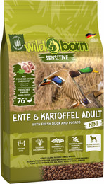 Produktbild von Wildborn Ente & Kartoffel MINI 2kg - getreidefreies Hundefutter für kleine Hunde