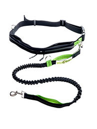 Produktbild von Wildborn Joggingleine mit verstellbarem Bauchgurt und wasserdichter Tasche - 120 cm