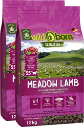 Produktbild von Wildborn Meadow Lamb Hundefutter - 2 x 12 kg