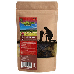 Produktbild von Wildborn Natural Beef Bites Hundesnack - 200 g