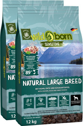Produktbild von Wildborn Natural Large Breed Premium Hundefutter - 2 x 12 kg