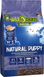 Produktbild von WILDBORN Natural Puppy Hundefutter getreidefrei mit Geflügel und Pangasius - 8 kg