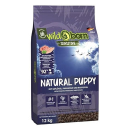 Produktbild von Wildborn Natural Puppy Hundetrockenfutter mit Geflügel, Pangasius und Kartoffel - 12 kg