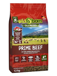 Produktbild von Wildborn Prime Beef kaltgepresstes Hundetrockenfutter mit Rind & Kartoffel - 12 kg