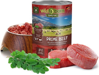 Produktbild von Wildborn Prime Beef Nassfutter mit Angus Rindfleisch - 6 x 400 g