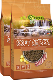 Produktbild von Wildborn Soft Amber Hundefutter mit frischer Ente - 2 x 12 kg