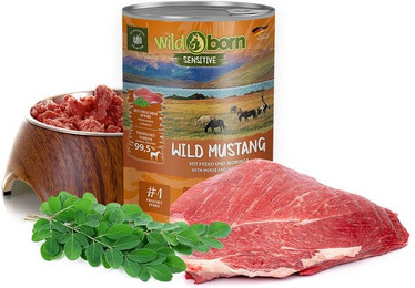 Produktbild von Wildborn Wild Mustang Nassfutter mit Pferd - 6 x 400 g