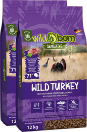 Produktbild von Wildborn Wild Turkey Premium Hundefutter - 2 x 12 kg