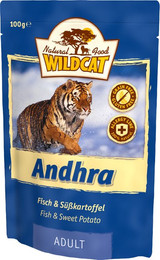 Produktbild von Wildcat Andhra 10 Sorten Fisch Adult Katzenfutter - 7 x 100 g