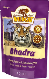 Produktbild von Wildcat Bhadra Pferd & Süßkartoffel Adult Katzenfutter - 7 x 100 g