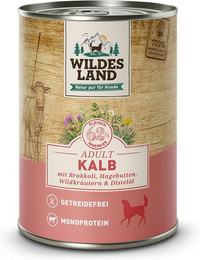 Produktbild von Wildes Land 6 x 400g Kalb mit Brokkoli