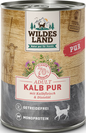 Produktbild von Wildes Land 6 x 400g Kalb PUR