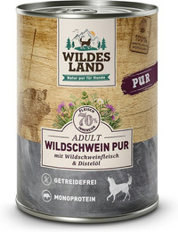 Produktbild von Wildes Land 6 x 400g Wildschwein PUR