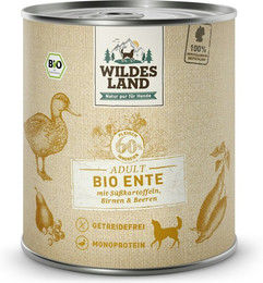 Produktbild von Wildes Land 6 x 800g Bio Ente mit Süßkartoffel