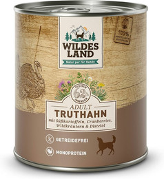 Produktbild von Wildes Land 6 x 800g Truthahn mit Süßkartoffel