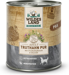 Produktbild von Wildes Land 6 x 800g Truthahn PUR