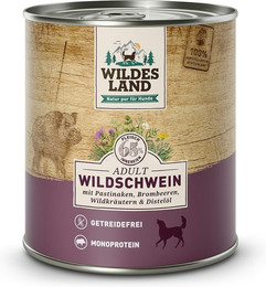 Produktbild von Wildes Land 6 x 800g Wildschwein mit Pastinake