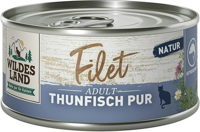 Produktbild von Wildes Land 80g Filet Thunfisch Pur Thunfisch Pur 24x 80g