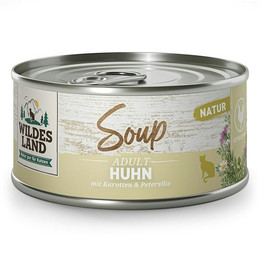 Produktbild von Wildes Land 80g Soup Huhn+Karotte&Petersilie Huhn mit Karotte 24x 80g