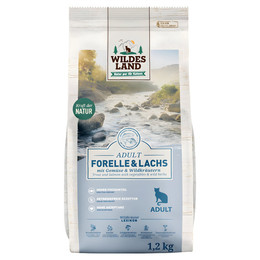 Produktbild von Wildes Land Classic Adult Forelle & Lachs - 4 x 1,2 kg