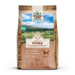 Produktbild von Wildes Land Classic Adult Pferd mit Kartoffeln und Wildkräutern - 4 x 1 kg