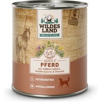 Produktbild von Wildes Land Classic Adult Pferd mit Süßkartoffeln, Wildkräutern und Distelöl - 6 x 800 g