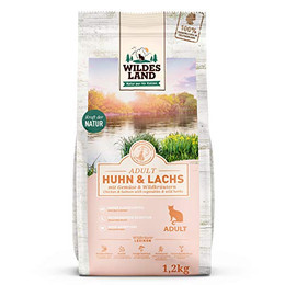 Produktbild von Wildes Land Classic Adult Trockenfutter Huhn und Lachs - 1,2 kg