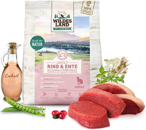 Produktbild von Wildes Land Classic Adult Trockenfutter Rind und Ente - 400 g