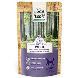 Produktbild von Wildes Land Classic Adult Wild mit Kürbis und Preiselbeeren Nassfutter für Hunde - 8 x 150 g
