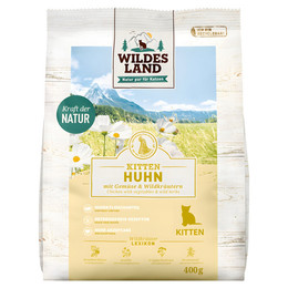 Produktbild von Wildes Land Classic Kitten Huhn - 400 g