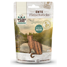 Produktbild von Wildes Land Ente Fleischsticks - 9 x 50 g