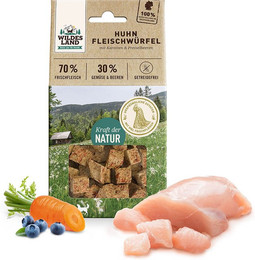 Produktbild von Wildes Land Fleischwürfel Huhn - 6 x 100 g