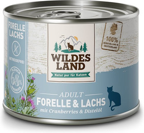 Produktbild von Wildes Land Forelle und Lachs Classic Adult - 12 x 185 g