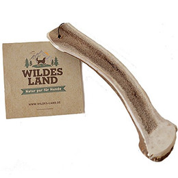 Produktbild von Wildes Land Hirschgeweih Halb Geweihsnack - 1 Stk.