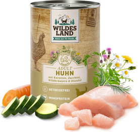 Produktbild von Wildes Land Huhn mit Karotte Classic Adult - 6 x 400 g