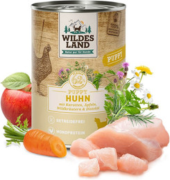 Produktbild von Wildes Land Huhn mit Karotte Classic Puppy - 24 x 400 g