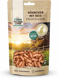 Produktbild von Wildes Land Hühnchen mit Reis Fleischsnacks - 7 x 70 g
