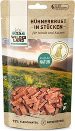 Produktbild von Wildes Land Hühnerbrust in Stücken - 70 g