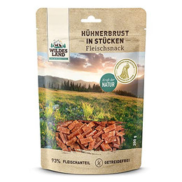 Produktbild von Wildes Land Hühnerbrust in Stücken Fleischsnack - 8 x 200 g