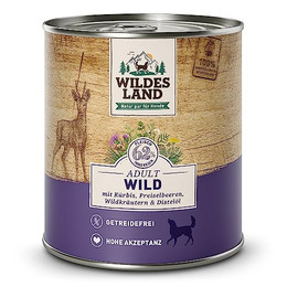 Produktbild von Wildes Land Hundefutter Nassfutter Wild - 800 g