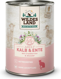 Produktbild von Wildes Land Kalb und Ente Classic Adult - 24 x 400 g