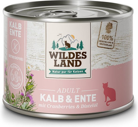 Produktbild von Wildes Land Kalb und Ente Classic Adult - 24 x 200 g
