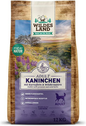 Produktbild von Wildes Land Kaninchen Sparpaket 2 x 12kg Hundetrockenfutter
