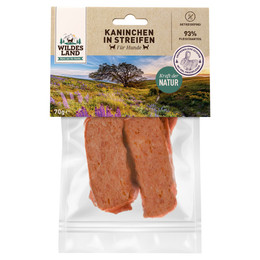 Produktbild von Wildes Land Kaninchenfleisch in Streifen - 70 g