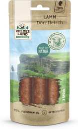 Produktbild von Wildes Land Lamm Dörrfleisch Sparpaket 10 x 65g Hunde Snack
