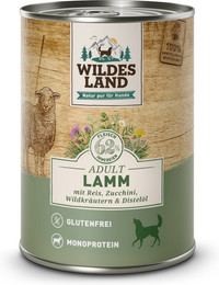 Produktbild von Wildes Land Lamm mit Reis Classic Adult - 6 x 400 g