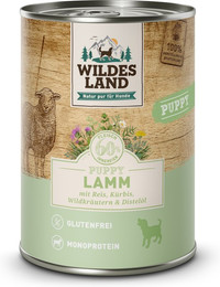 Produktbild von Wildes Land Lamm mit Reis Classic Puppy - 6 x 400 g