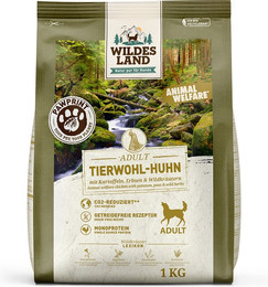 Produktbild von Wildes Land PawPrint Animal Welfare Adult Tierwohl-Huhn - 5 x 1 kg