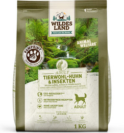 Produktbild von Wildes Land PawPrint Animal Welfare Adult Tierwohl-Huhn & Insekten - 5 x 1 kg